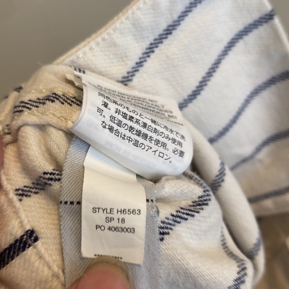 Madewell high Rise Emmett Button-Front Stripe Shorts Size 30 - Picture 12 of 13